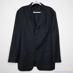 Gianni Uomo Italian-made‎ wool cashmere blazer, black, men's size 44/L